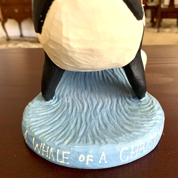 Vtg House of Hatten 'A Whale of a Christmas' Santa Riding Orca - Susan M. Smith - Picture 2 of 8